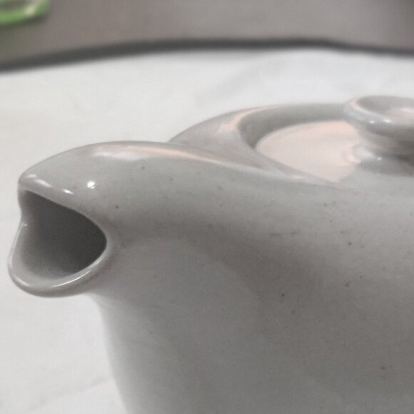 Vintage Russel Wright Teapot Slate Grey Mid-Century Modern Design glazed ceramic - Picture 2 of 9